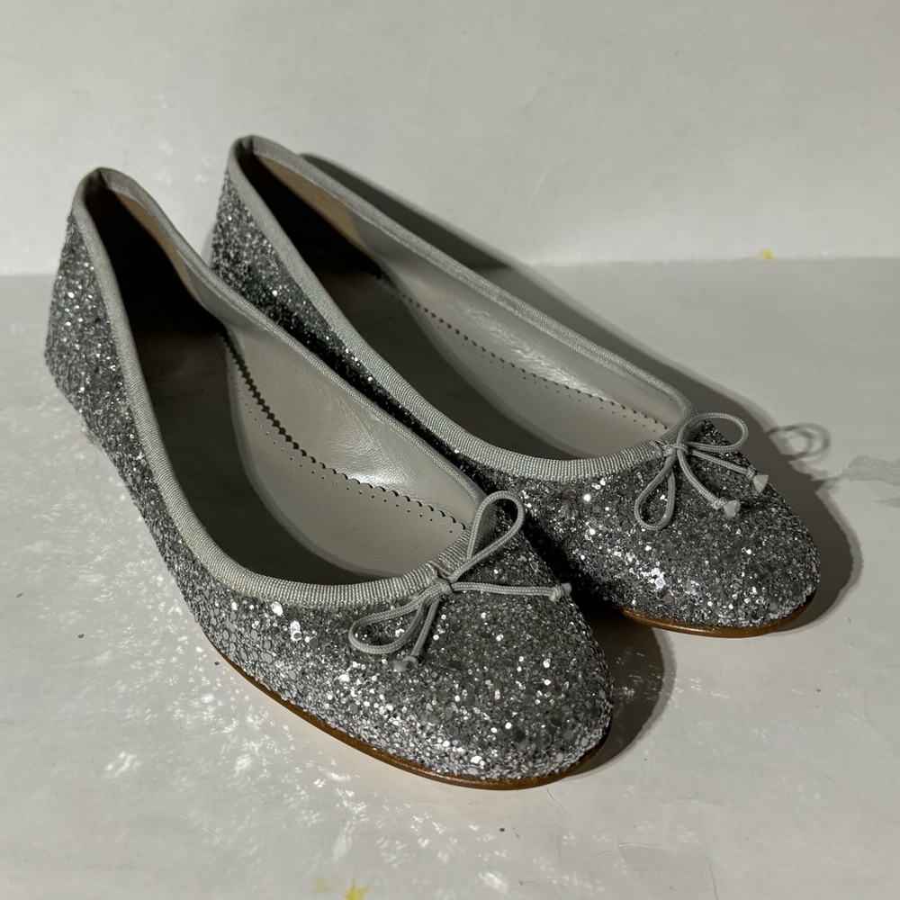 J Crew Glitter Ballet Flats